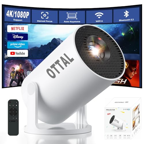 New Upgraded HY300 Pro+ Mini Projector with WiFi and Bluetooth Built in Apps